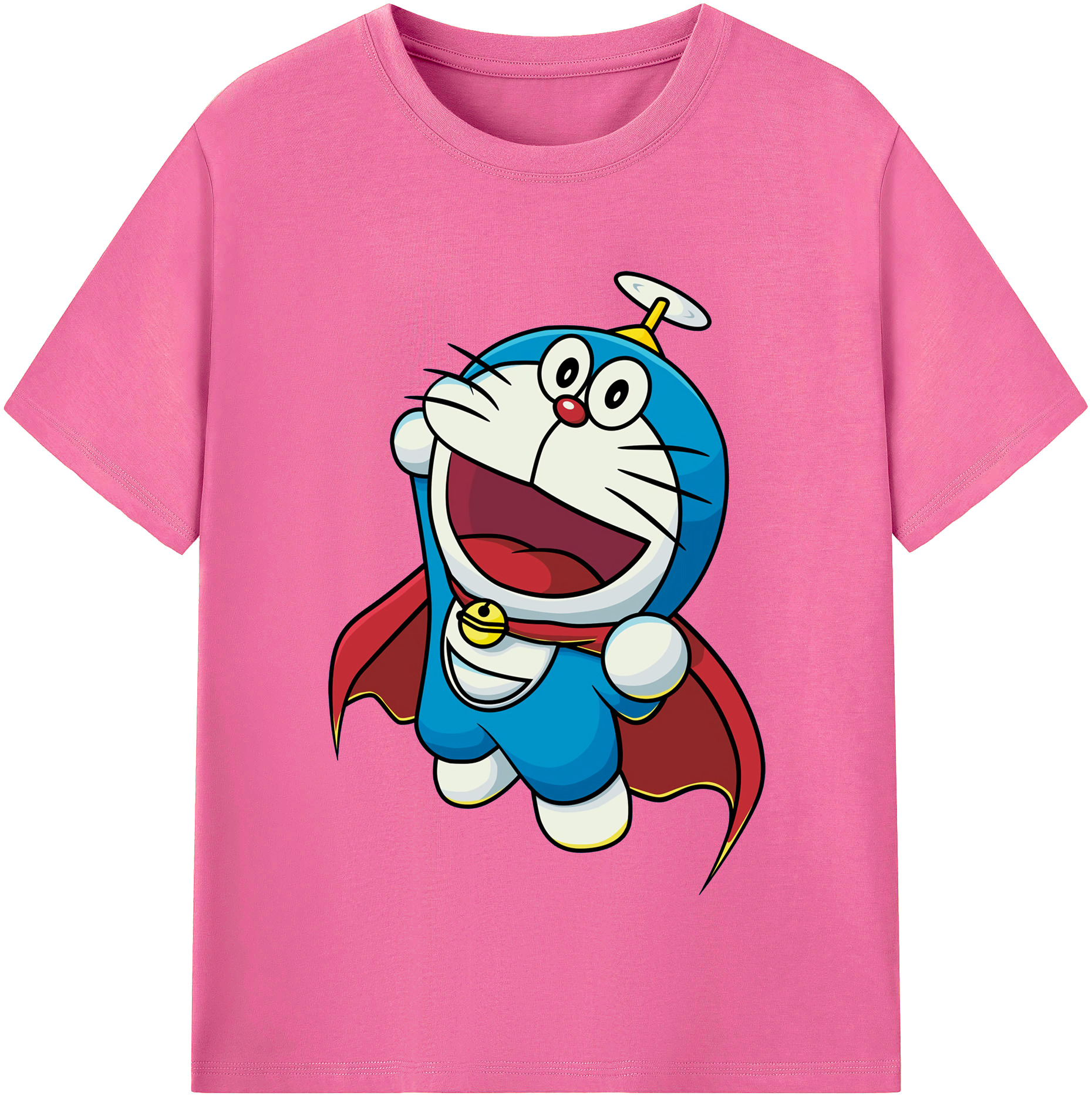 （画像用） ドラえもん Doraemon レディースカジュアルプリントTシャツ（綿100％）